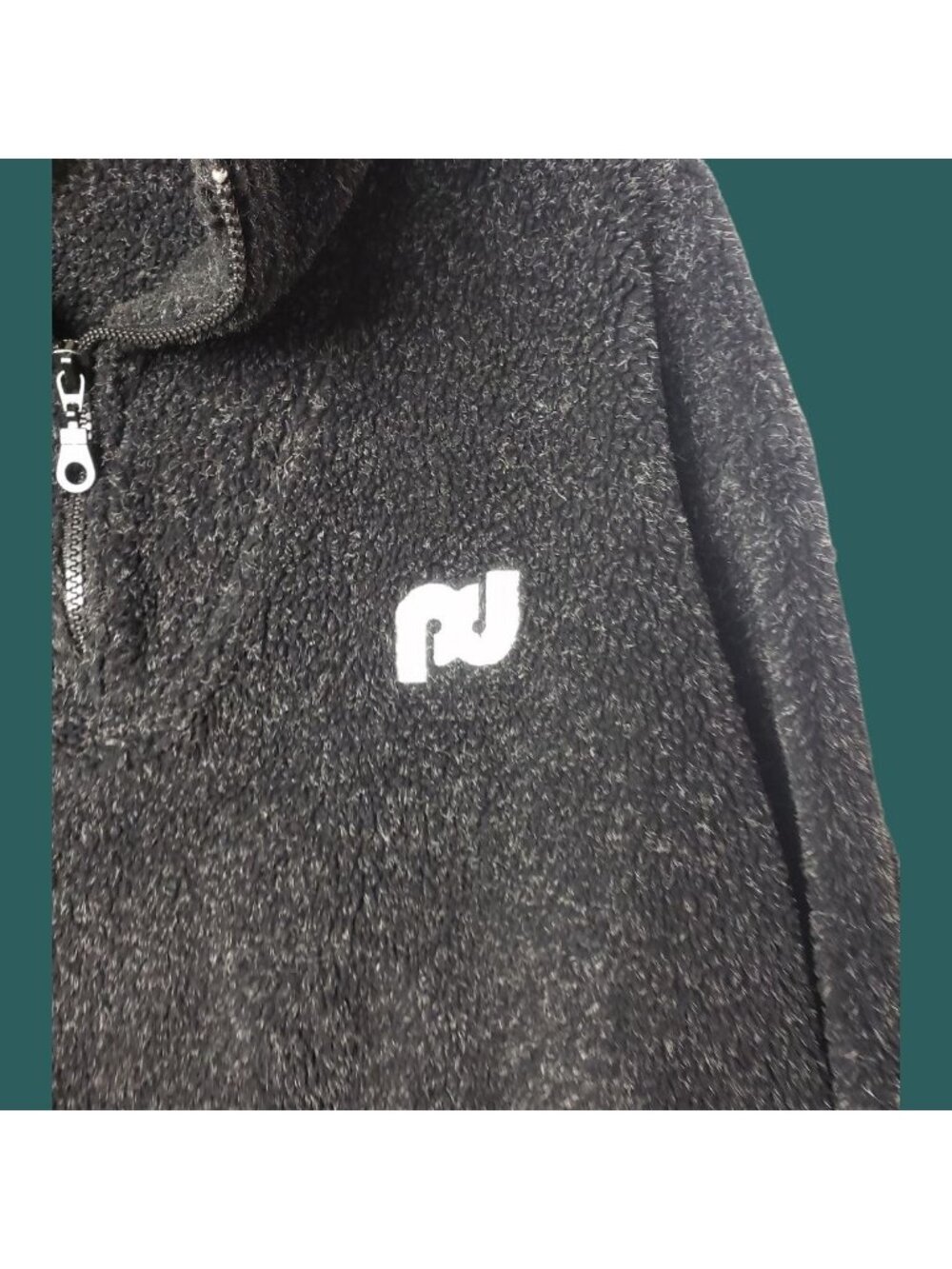 Porsche Design Pullover Sweater W/ Quarter-Zip & Embroidered Logo Blk Large - Picture 4 of 9